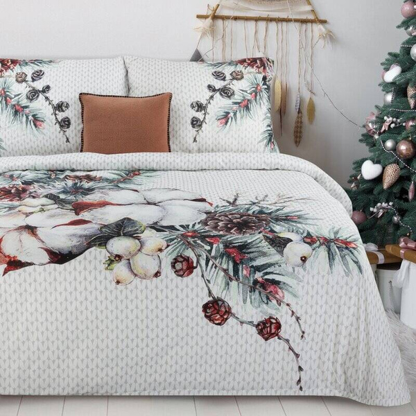 Božićni set posteljine 160x200 od visokokvalitetnog pamučnog satena