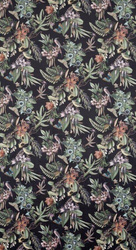 Zavjesa od mekog baršuna s botaničkim uzorkom i 3D efektom 140x250 cm Becky