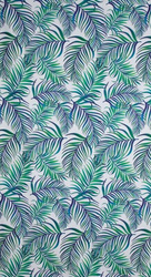 Baršunasta zavjesa 140x250 s printom palminog lišća Palms