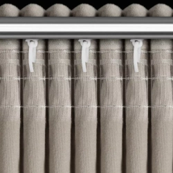 Ekskluzivna baršunasta zavjesa ukrašena 3D aplikacijom ruže 140x270 cm traka - ROSES Eva Minge