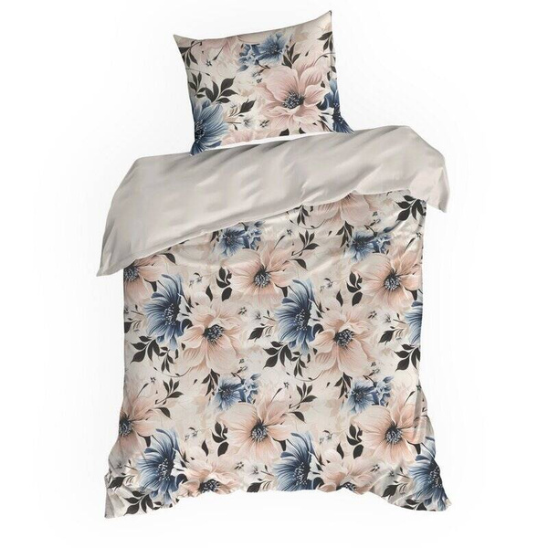 Posteljina 140x200 od ranforce pamuka ukrašena cvjetnim uzorkom Sonia
