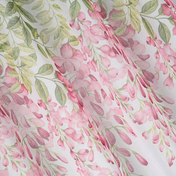 Zavjesa s motivom ružičastog cvijeta 140x250 JULIETA