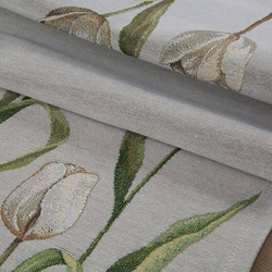 Goblen nadstolnjak 40x100 ukrašen tkanim cvjetnim motivom 