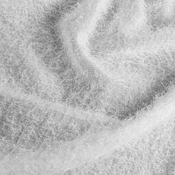 Zavjesa 140x250 AGIS ukrašena dlakavim dodatkom