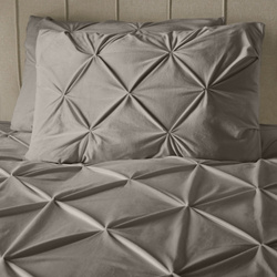 Baršunasta posteljina 200x200/220, mekana ukrašena prošivom romba Pintuck Velvet