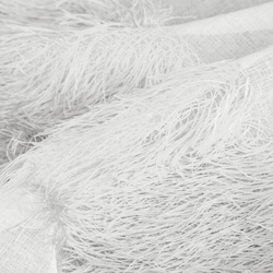 Zavjesa 140x250 od gaze ukrašena moher koncem Margaret 3