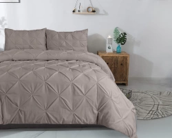 Pamučna bež posteljina 140x220 Salvador