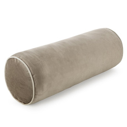 Ukrasni jastuk, valjak 15x45 od baršuna s kontrastnim rubom Gaja