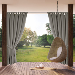 Zavjesa za terasu 155x220 boja siva od nepromočive tkanine sa čičak trakama GARDEN  2