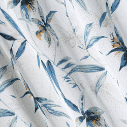 Zavjesa od etamina s printom egzotičnog lišća, polprozirna 140x250 Aida