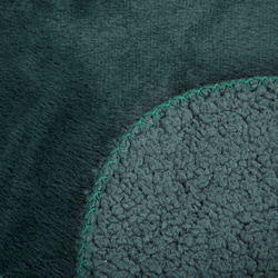 Zimska deka 170x210 cm, dvostrani prekrivač od ugodnog krzna i tkanine s uzorkom janjeće kože, NINA Premium