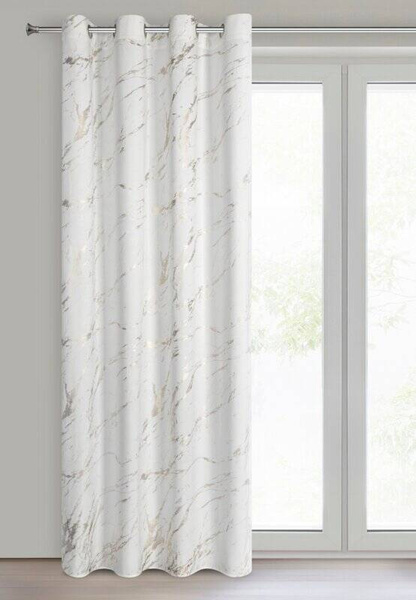 Gotova zavjesa 140x250 od baršuna ukrašena sjajnim mramorom Molly