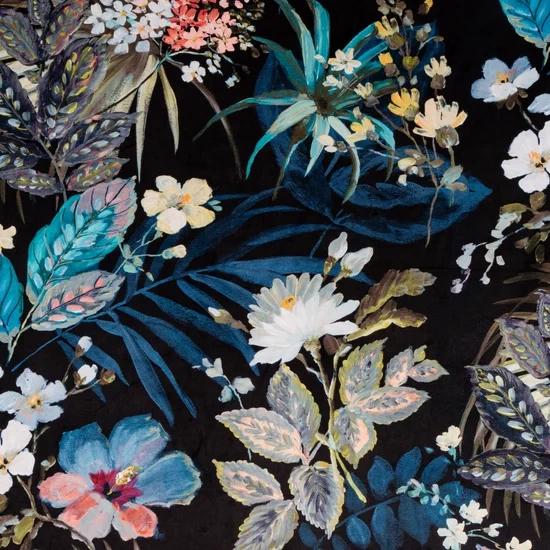 Zavjesa od baršuna s prekrasnim printom cvijeća 140x270 Alani