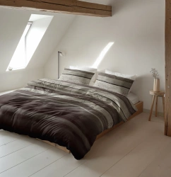 Posteljina od flanela 140x220 siva, mekana na dodir Marcus