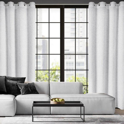 EVA MINGE gotova zavjesa 135x250 izrađena od šifona ukrašena moher koncem i suptilnim volanima TIFFANY