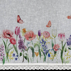 Zavjesa BELLA na traci 150x30 cm bijela