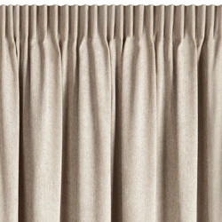 Bež zavjesa od šenil tkanine 140x270 cm traka - MEGI