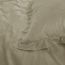 Baršunasta posteljina 240x220, mekana i topla Velvet Piping
