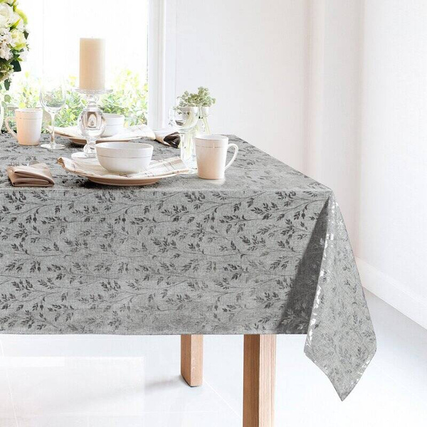 Stolnjak 140x180 od ugodne tkanine ukrašen uzorkom sjajnih grančica Simona