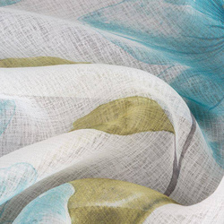 Zavjesa od svijetlog etamina sa printom cvijeća, poluprozirna 140x250 Sofia