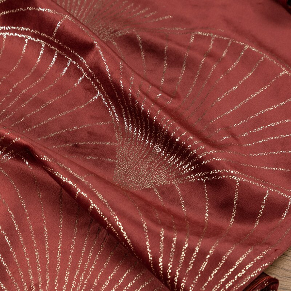 Baršunasti nadstolnjak 35x220 s velikim art deco lepezastim uzorkom Blink 14