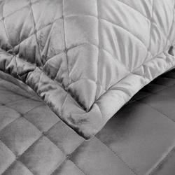 Baršunasti prekrivač za krevet 240x220 cm s geometrijskim šavovima RIA 6