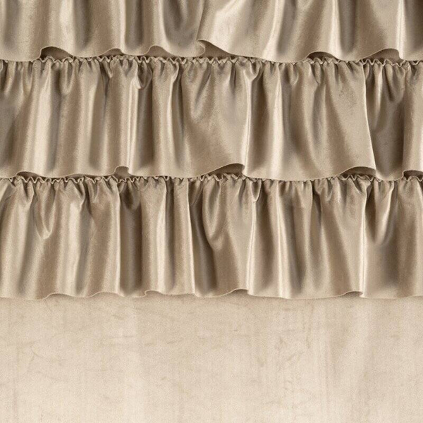 Zavjesa 140x270 na traci AURA s volanima