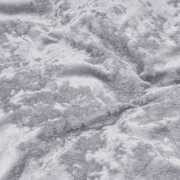 Posteljina od mekog sivog baršuna 140x220 Crystal Velvet