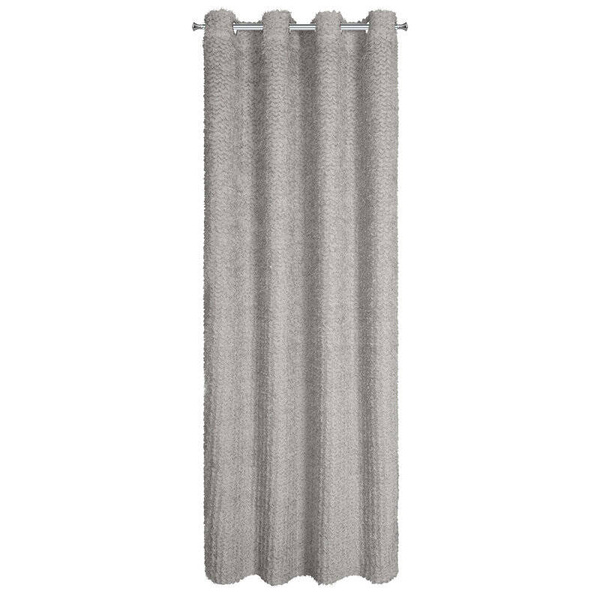 EVA MINGE gotova zavjesa 135x250 izrađena od šifona ukrašena moher koncem i suptilnim volanima TIFFANY 