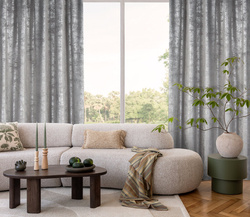 Baršunasta zavjesa sa sjajnim printom, 135x270 cm, traka - AVENA