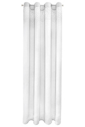 Bijela zavjesa ukrašena šljokicama na ušicama 140x250 glamour Madie