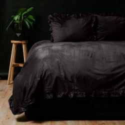 Baršunasta posteljina 140x220, mekana i topla Velvet Piping