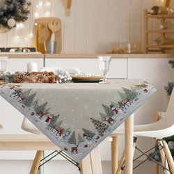Tapiserijski stolnjak 140x180 cm ukrašen božićnim motivom