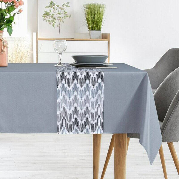 Set stolnjak 140x300 i nadstolnjak 33x300 ukrašen biljnim uzorkom ANITA 2