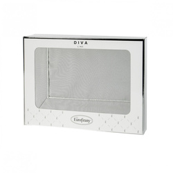 Stolnjak 145x300 ukrašen trakom i nježnim srebrnim obrubom u elegantnom pakiranju