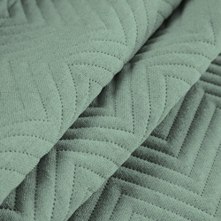 Prekrivač s lanenom strukturom prošiven metodom vrućeg prešanja u geometrijskom uzorku 170x210