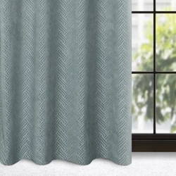 Zavjesa 140x250 od mat baršuna s jacquard geometrijskim uzorkom Isla
