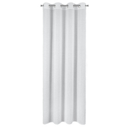 Zavjesa 140x250 AGIS ukrašena dlakavim dodatkom