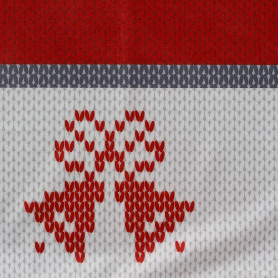 Baršunasti stolnjak, salveta 85x85 sa skandinavskim motivom Noel