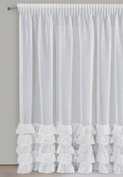 Zavjesa od etamina, ukrašena volanima na dnu 300x250 na traci Dani