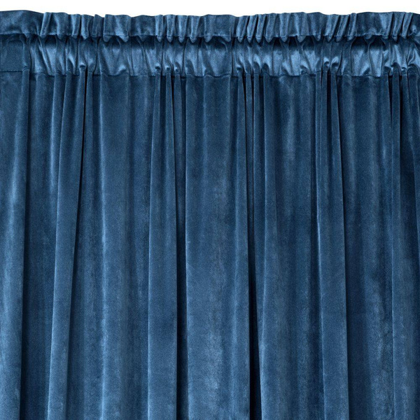 Zavjesa od jednobojnog mekog baršuna trakasta 140x270 cm ružičasta ROSA  