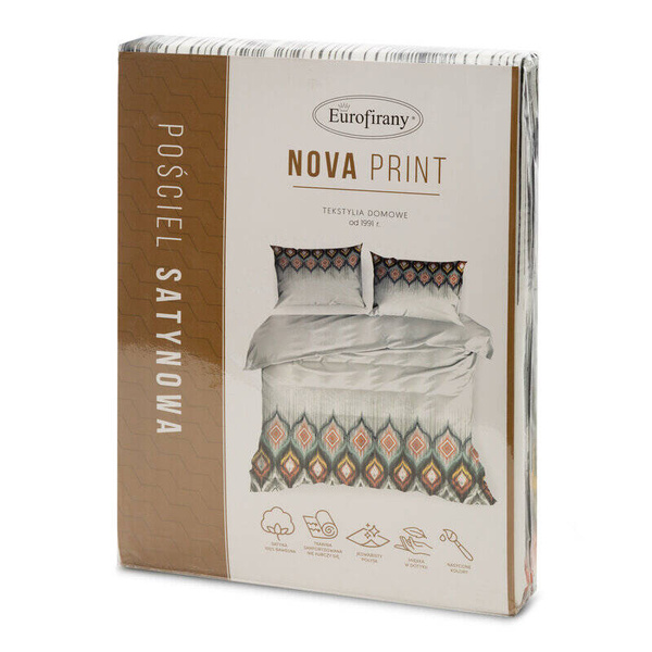 Set posteljine 160x200 od pamučnog satena s motivom cvijeća NIKA