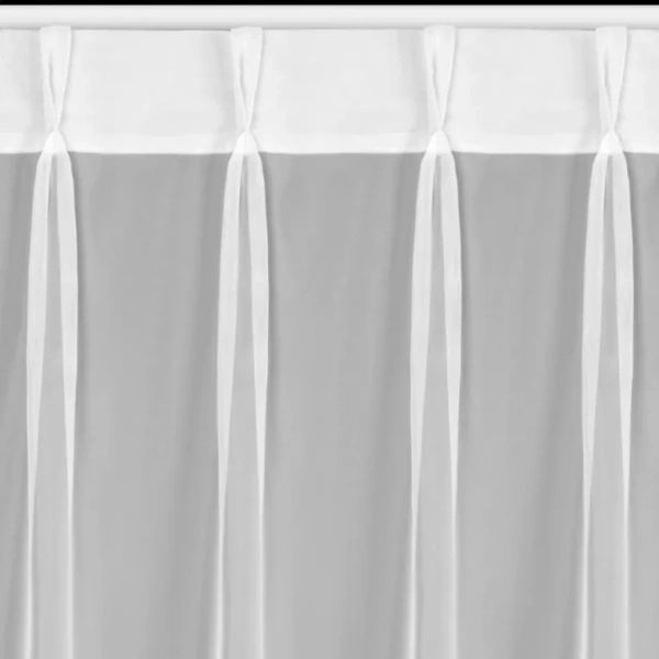 Kratka zavjesa od glatkog mat voala 230x170 cm FLEX 1:1,5 - Lucy