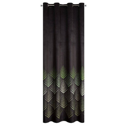 Zavjesa 140x250 od baršuna ukrašena geometrijskim uzorkom Angelina Zavjesa 140x250  ANGELINA baršunasta