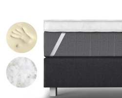 Nadmadrac od memorijske pjene bijeli 3D Air Hotel 160x200