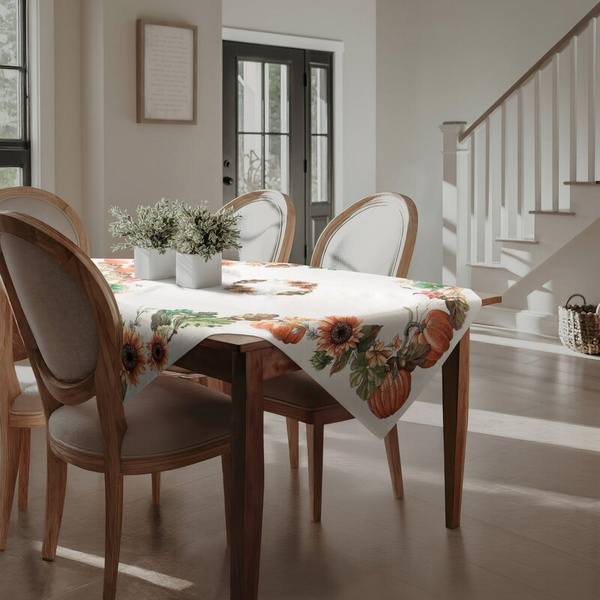 Goblen nadstolnjak 40x100 ukrašen ukrašen motivom suncokreta i bundeve