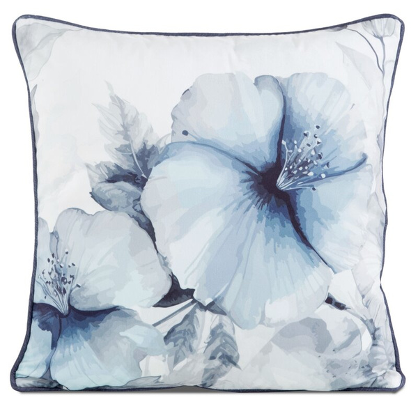 PREMIUM dvostrana jastučnica 45x45 od mekog baršuna s cvjetnim motivom i rubnim detaljima VELVET