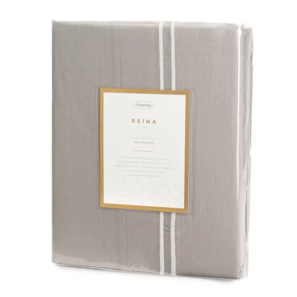 Posteljina 220x200 cm od ranforce pamuka ukrašena vrpcom REINA 38