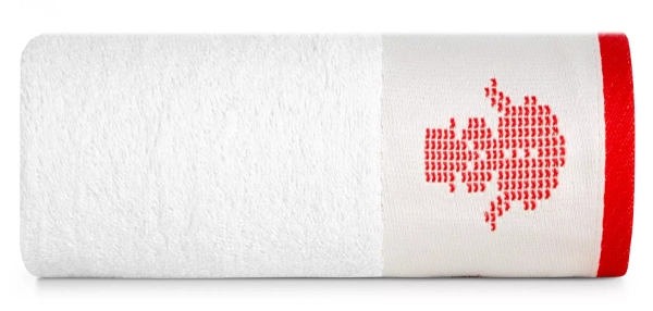 Božićni ručnik za kupanje 70x140 cm pamuk s žakard rubom u skandinavskom stilu 480 g/m2 NOEL