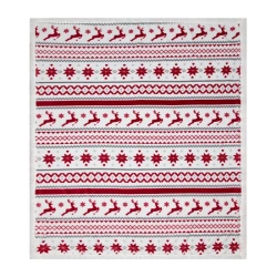 Deka 150x200 s božićnim skandinavskim motivom, debela i mekana